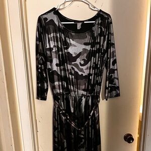 Camouflage Patterned Dress